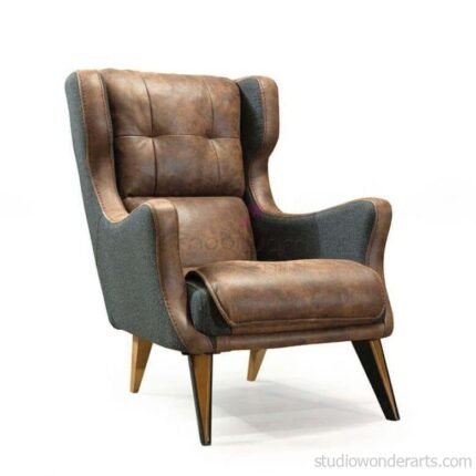 Jasper 2 Tone Exclusive Leather Arm Chair