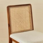 Aragon Dining Chair Rattan With Upholstery