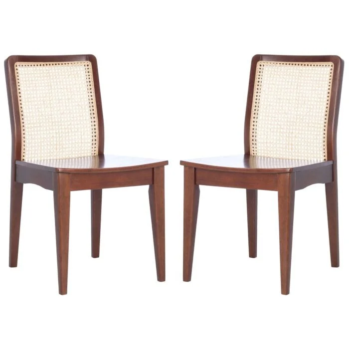 SAFAVIEH Benicio Coastal Rattan Dining Chair Set of 2 3 scaled