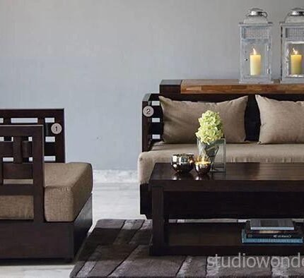 3-4-5 Haruka Solid wood Sofa Set