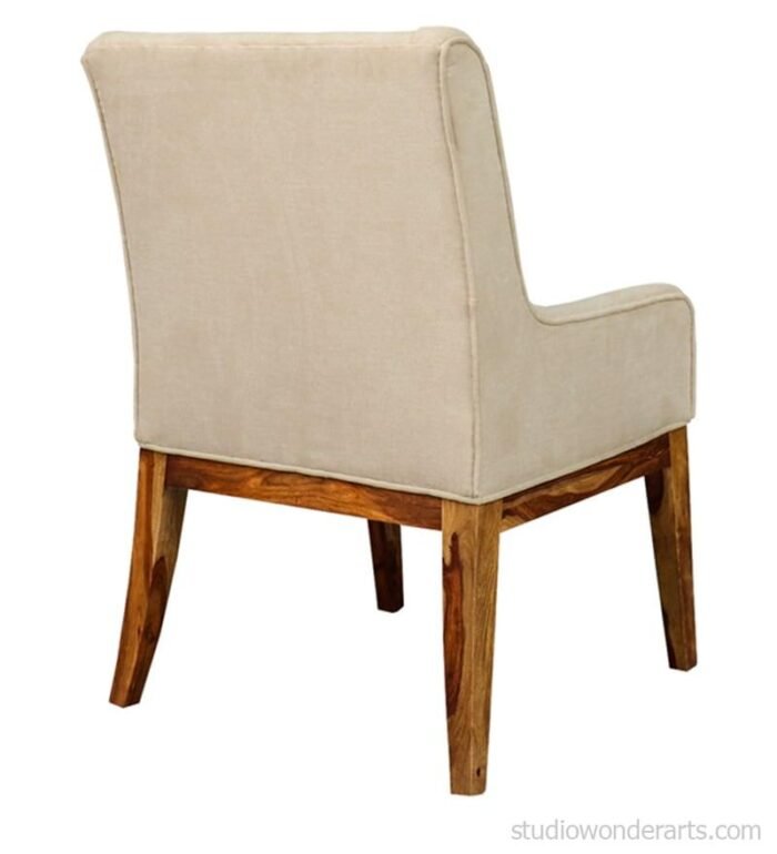 Enrico Dining Arm Chair In Solid Wood