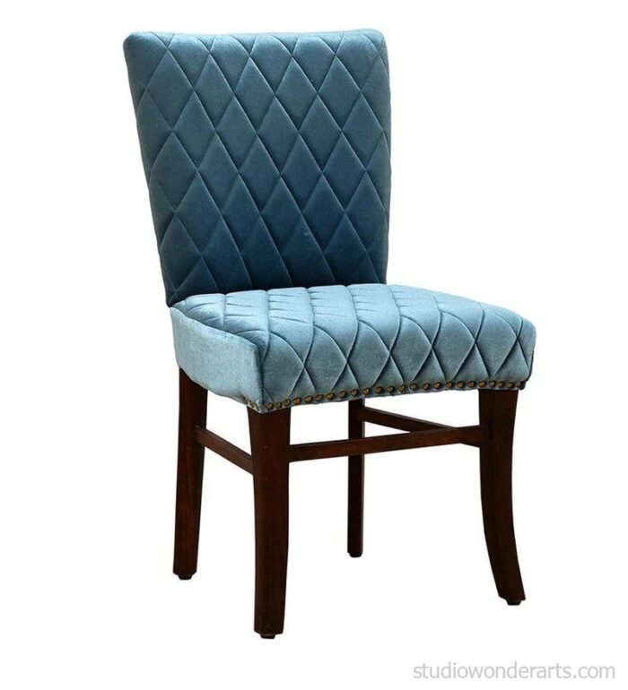 palamas quilted dining chair in aqua colour by globally indian palamas quilted dining chair in aqua f1icfl