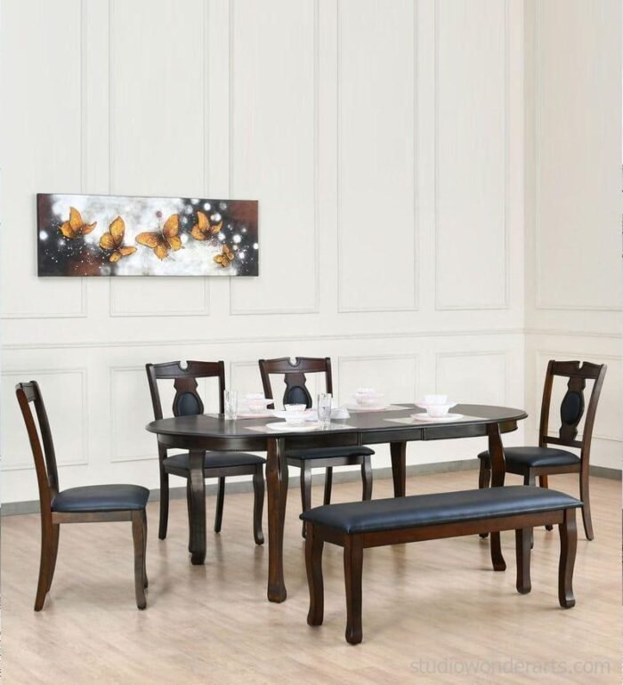 Roland 6 Seater Solid Wood Dining Set