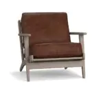 Raylan Mid-Century Leather Lounge Chair