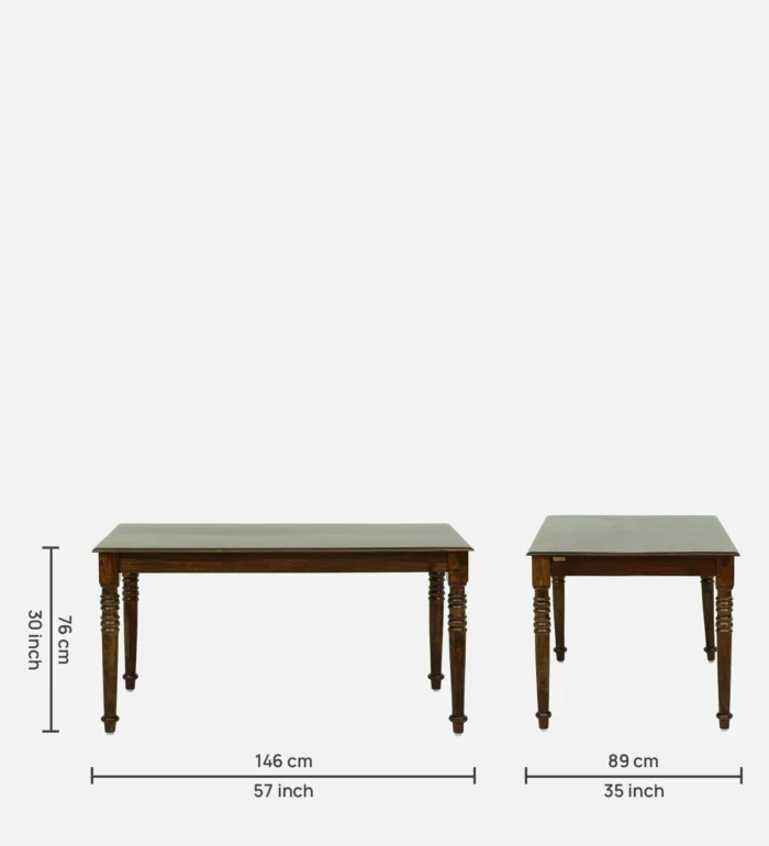 stafford solid wood 6 seater dining set in provincial teak finish by amberville stafford solid wood vg2aci