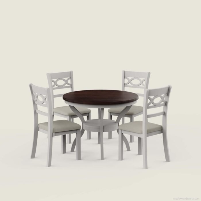 Amada Round Pedestal Dining Set