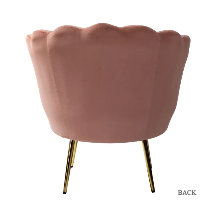 Hendrix Pink Upholstered Barrel Dining Chair