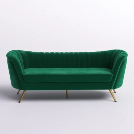 Tiberius Green Upholstery 3 Seater Sofa