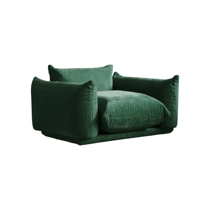 Toupin Green 50.39'' Upholstered Single Sofa