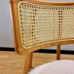 Danish Solid Wood Rattan Dining Chair