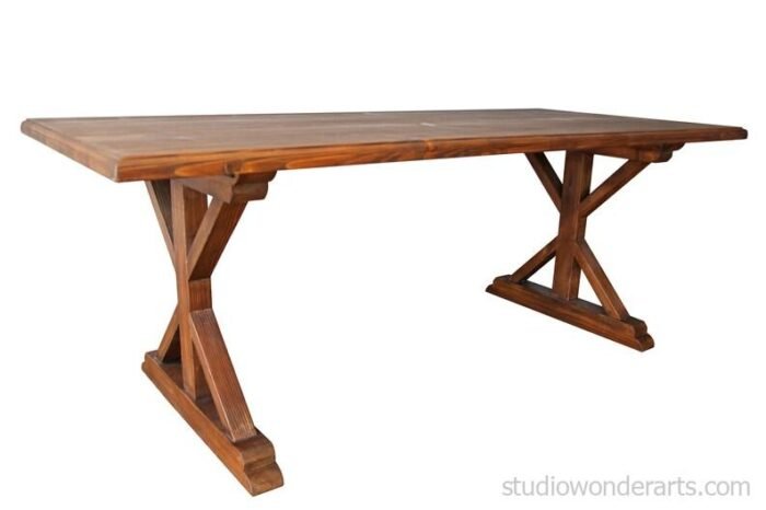 Farmhouse Solid Wood Dining Table