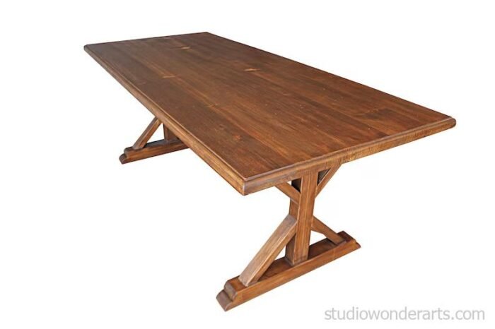 Farmhouse Solid Wood Dining Table