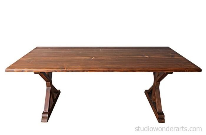 Farmhouse Solid Wood Dining Table