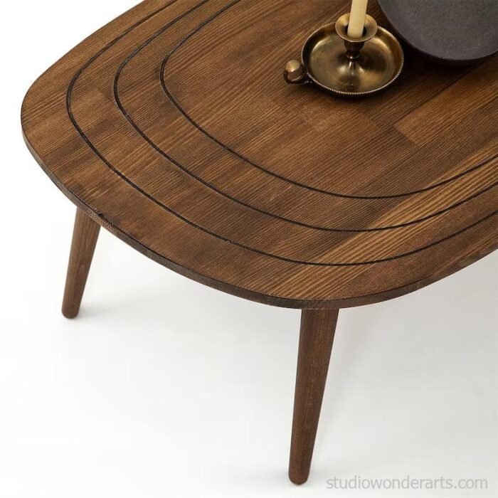 Ovel Center Table in Solid Wood