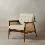 Miya Inamine Rattan Arm chair in Solid Wood