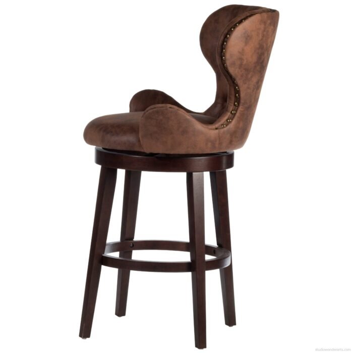 Deloma 29.9'' Solid Wood Bar Stool