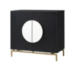 Steinman 31.5'' Wood Bar Cabinet Black