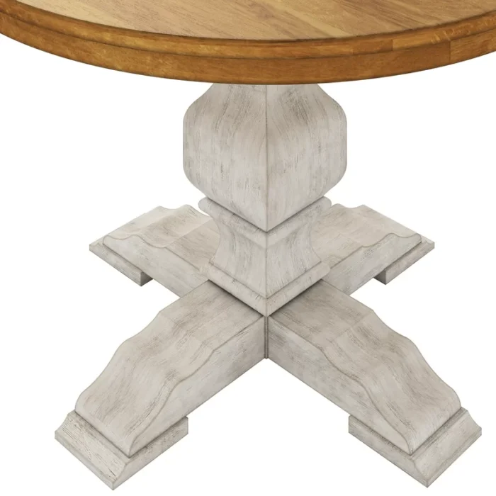 AlihaRoundSolidWoodDiningTable 8