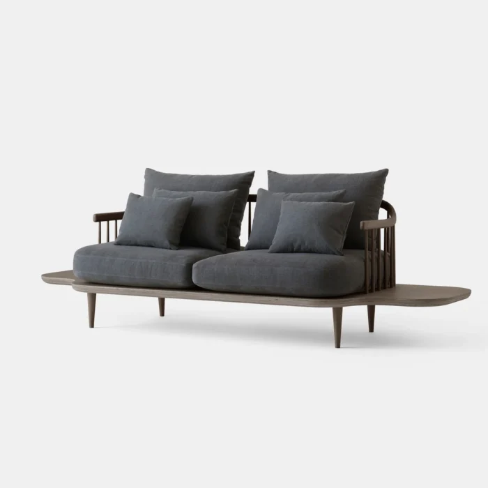 Fly 2 Seater Japanese Concept 2 Seater Sofa in Solid Wood