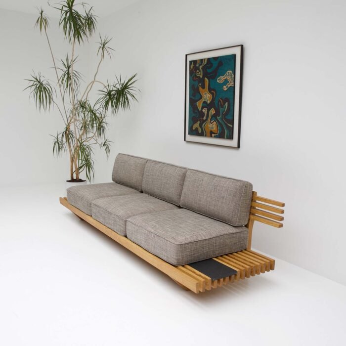 Japanese Solid Wood Bench Sofa Set