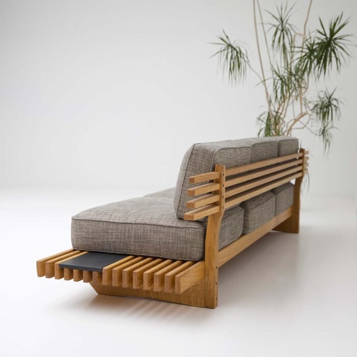 Japanese Solid Wood Bench Sofa Set