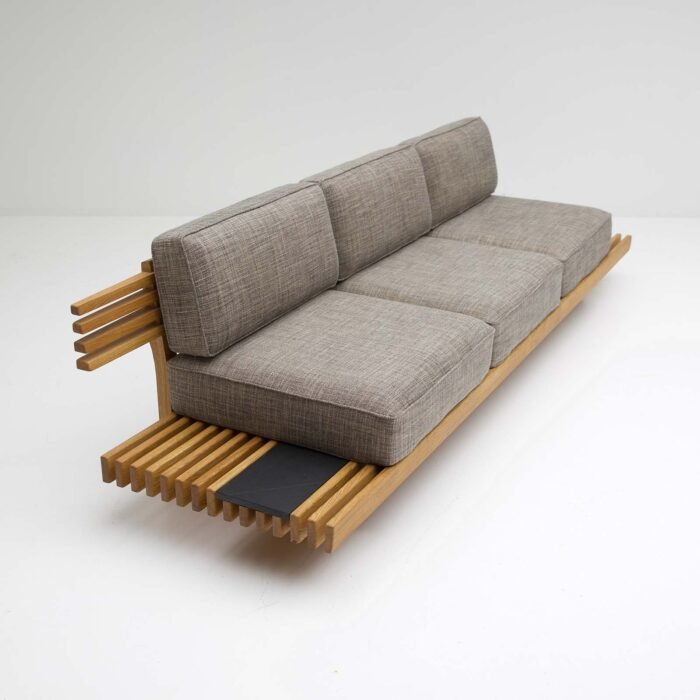 Japanese Solid Wood Bench Sofa Set