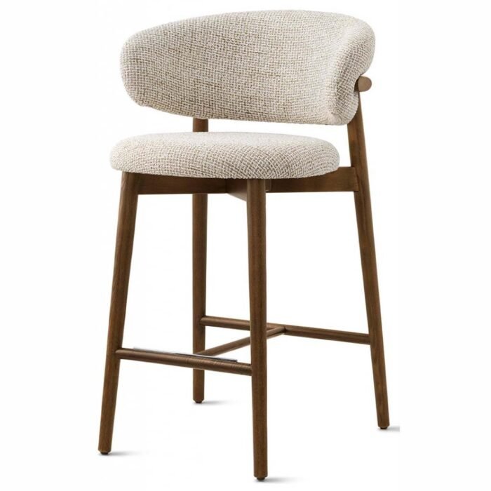 Fayette Nordic Barstool In Solid Wood