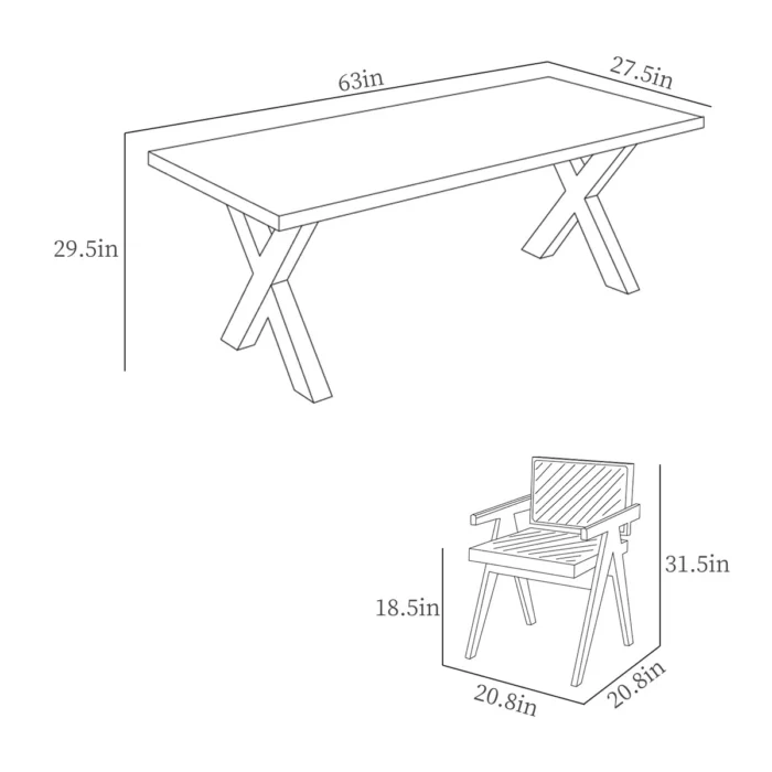 NayonikaRectangularDiningSet 1 1