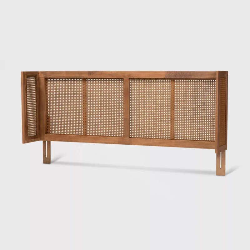 Rina Rattan Teak Wood Headboard