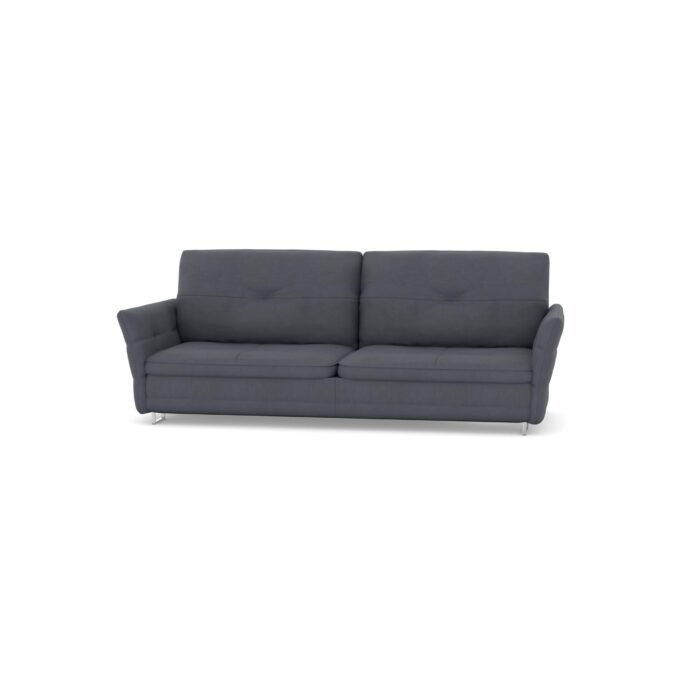 Italiano 3 Seater Leather Blue 2 scaled