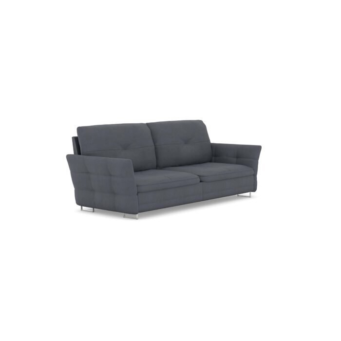 Italiano 3 Seater Leather Blue 32 scaled