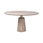 Sherwood Round Pedestal Dining Table In Solid Wood
