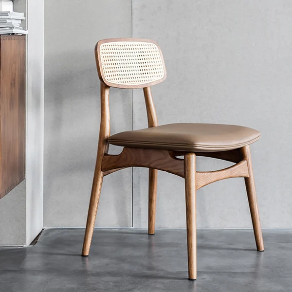 Scandinavian Rattan Dining Chair