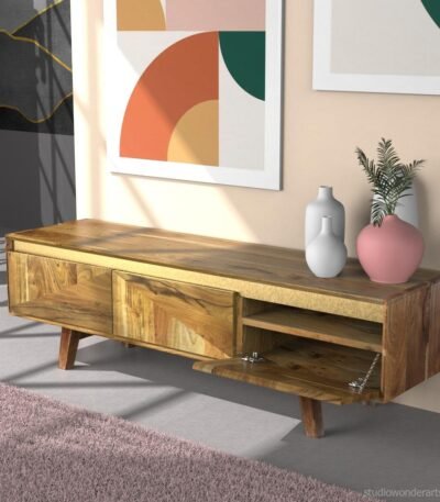 Brynner TV Stand in Solid Wood