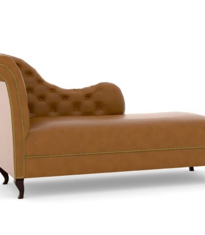 Chesterfield Leather Lounge In Tan