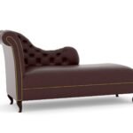 Chesterfield Leather Lounge In Cherry