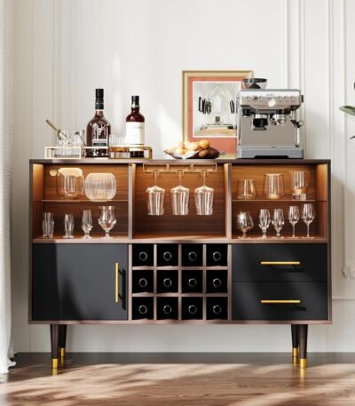 Luxury Svimi Bar Cabinet 47 inch in Wallnut
