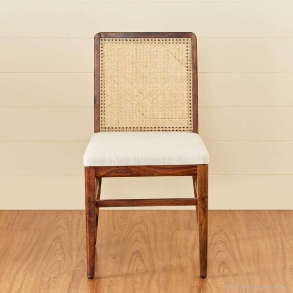 Aragon Rattan Solid Wood Dining Chair Set of 2