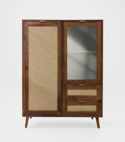 Bahram 39.96'' Sideboard with Bar Cabinet In Solid Wood