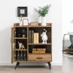 Comfortable Basim wine Bar Cabinet