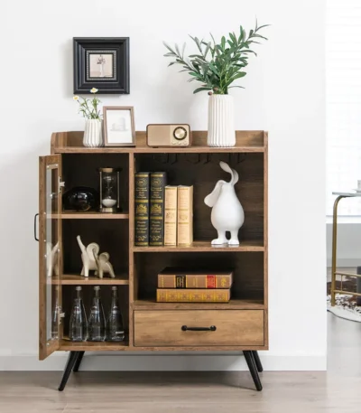 Comfortable Basim wine Bar Cabinet