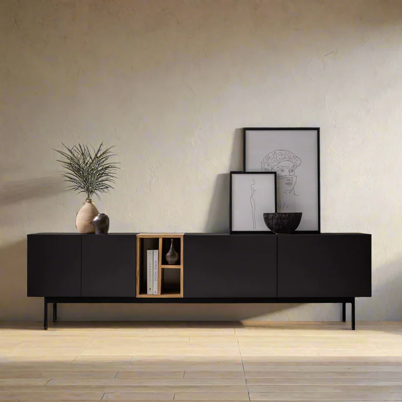 Modern Minimalist TV Cabinet with Storage