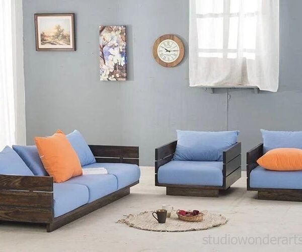 Turner 3/4/5 Seater Solid Wood Sofa Set