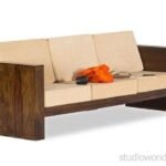 Prague Solid Sheehsam Wood Sofa Set