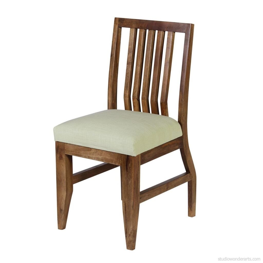 Nimueh Farmhouse Dining Chair In Solid Wood