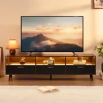 Isandro TV Stand With Led In Brown