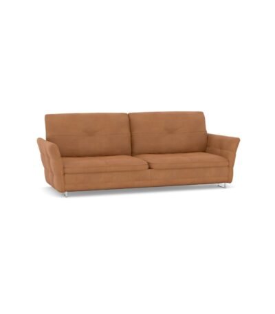 Italiano 3 Seater Leather Sofa In Tan