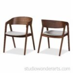 Wendy Mid-Century Modern Dining Chair in Solid Wood