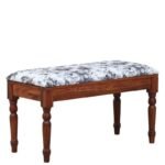 Alan Dining Bench With Upholstery in Solid Wood