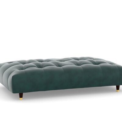 Baxton Leather Ottoman In Green